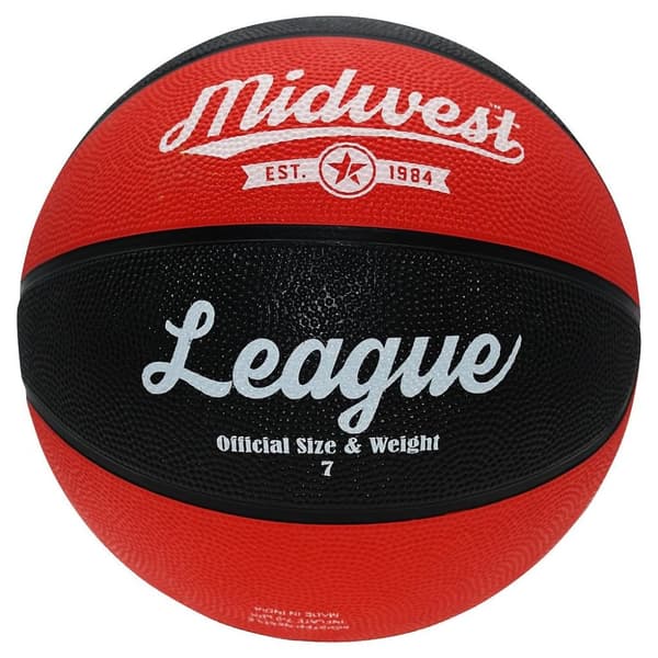 Midwest League Basketball Black/Red 6