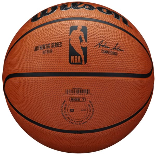 Wilson NBA Authentic Series Outdoor Ball WTB7300XB, Basketball, Unisex, orange, Størrelse: 6