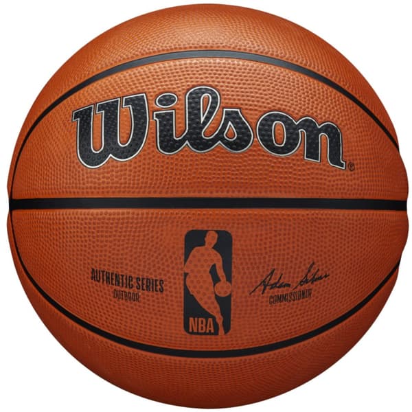 Wilson NBA Authentic Series Outdoor Ball WTB7300XB, Basketball, Unisex, orange, Størrelse: 6