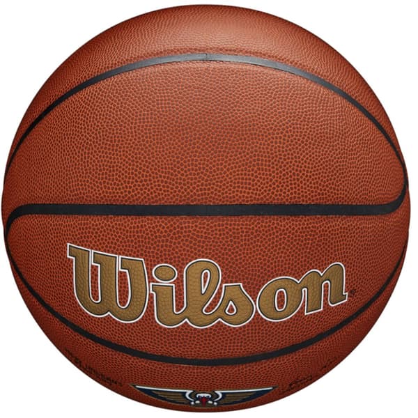 Wilson Team Alliance New Orleans Pelicans Ball WTB3100XBBNO, Basketball, Unisex, brun, Størrelse: 7