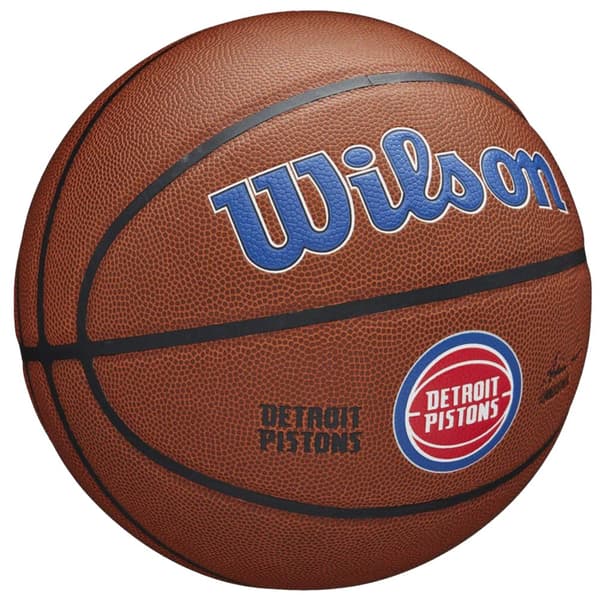 Wilson Team Alliance Detroit Pistons Ball WTB3100XBDET, Basketball, Unisex, brun, Størrelse: 7