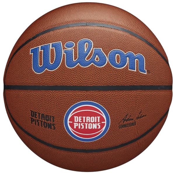 Wilson Team Alliance Detroit Pistons Ball WTB3100XBDET, Basketball, Unisex, brun, Størrelse: 7