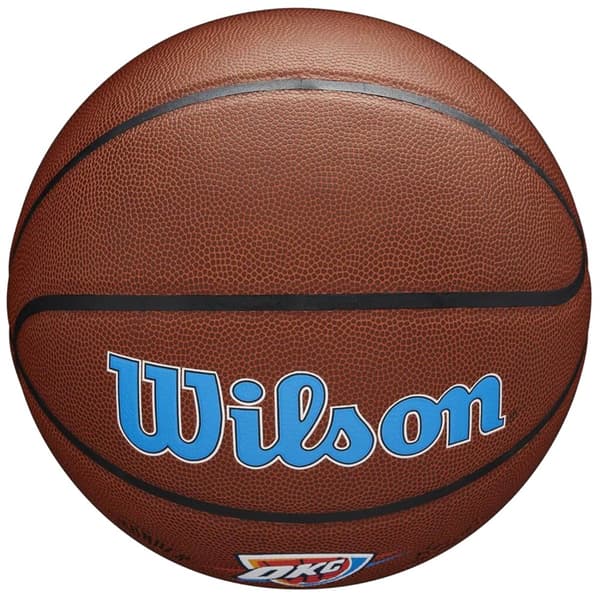 Wilson Team Alliance Oklahoma City Thunder Ball WTB3100XBOKC, Basketball, Unisex, brun, Størrelse: 7
