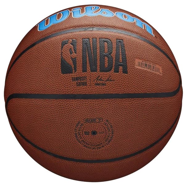 Wilson Team Alliance Oklahoma City Thunder Ball WTB3100XBOKC, Basketball, Unisex, brun, Størrelse: 7