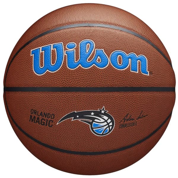 Wilson Team Alliance Orlando Magic Ball WTB3100XBORL, Basketball, Unisex, brun, Størrelse: 7