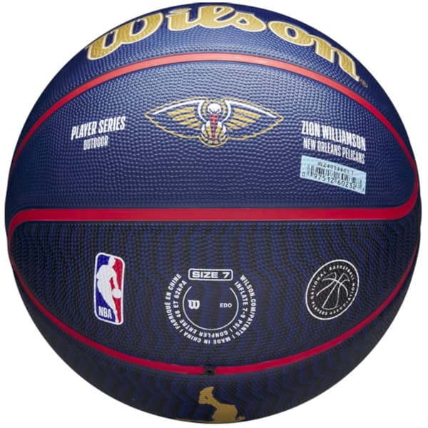Wilson NBA Player Icon Zion Williamson Outdoor Ball WZ4008601XB7, Basketboll, Unisex, marinblå, Storlek: 7
