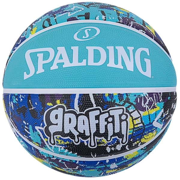 Spalding Graffiti Ball 84373Z, Basketball, Unisex, blå, Størrelse: 7