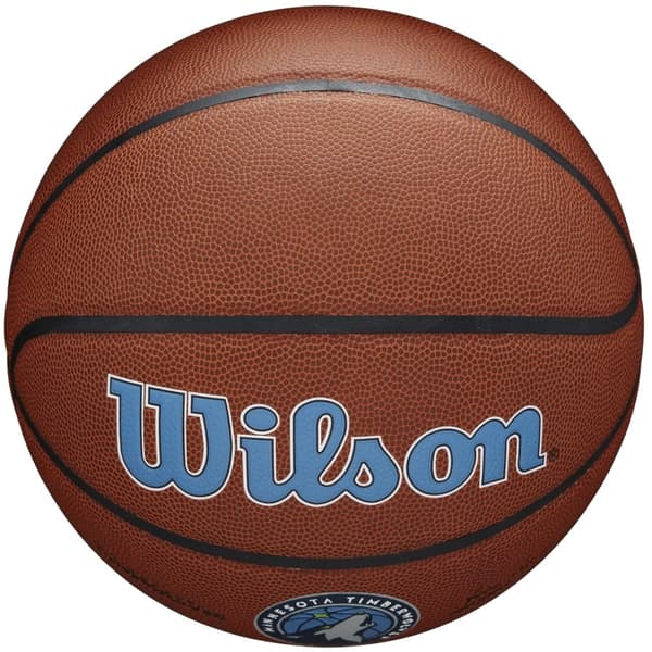Wilson Team Alliance Minnesota Timberwolves Ball WTB3100XBMIN, Basketball, Unisex, brun, Størrelse: 7