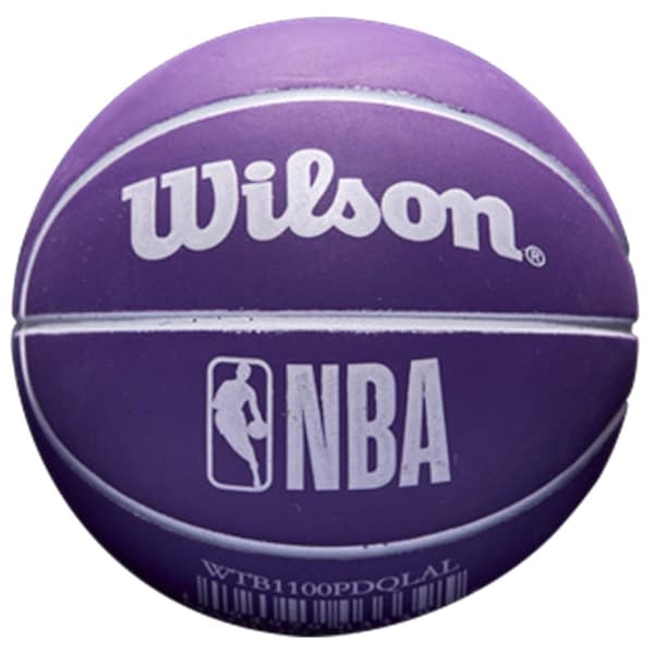Wilson NBA Dribbler Los Angeles Lakers Mini Ball WTB1100PDQLAL, Basketboll, Unisex, lila, Storlek: One size