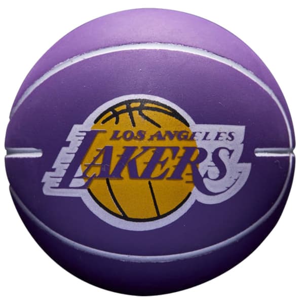 Wilson NBA Dribbler Los Angeles Lakers Mini Ball WTB1100PDQLAL, Basketboll, Unisex, lila, Storlek: One size