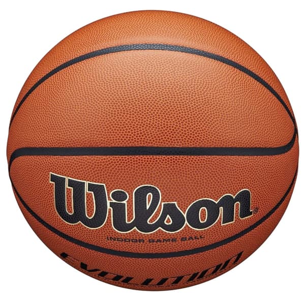 Wilson Evolution Indoor Game Ball WTB0516XBEMEA, Basketball, Unisex, orange, Størrelse: 7