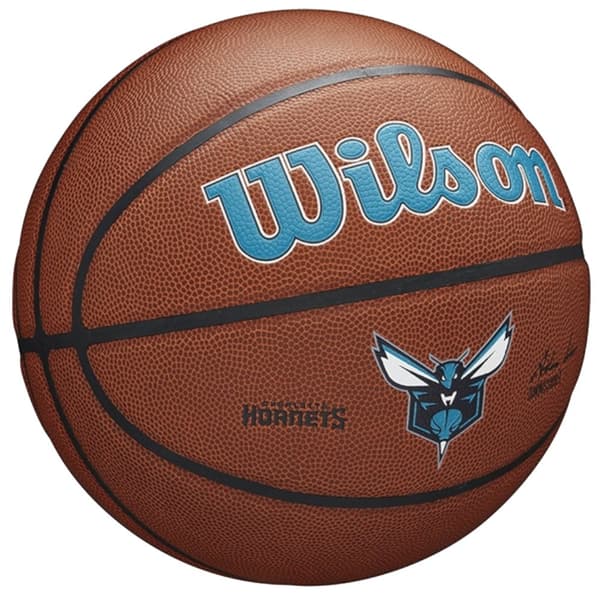 Wilson Team Alliance Charlotte Hornets Ball WTB3100XBCHA, Basketboll, Unisex, brun, Storlek: 7