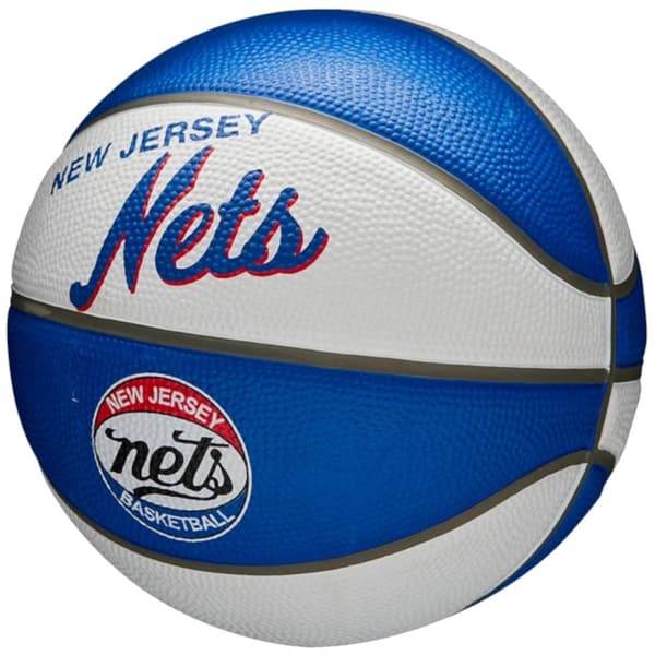 Wilson NBA Team Retro Brooklyn Nets Mini Ball WTB3200XBBRO, Basketball, Unisex, blå, Størrelse: 3