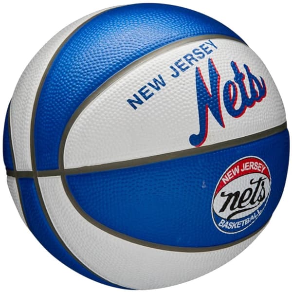 Wilson NBA Team Retro Brooklyn Nets Mini Ball WTB3200XBBRO, Basketball, Unisex, blå, Størrelse: 3