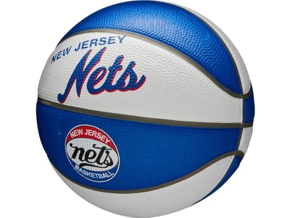 Wilson Wilson NBA Team Retro Brooklyn Nets Mini Ball WTB3200XBBRO Niebieskie 3