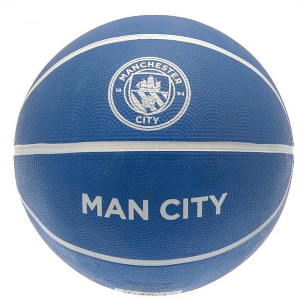 Manchester City FC Crest Basketball Sky Blue/White 7