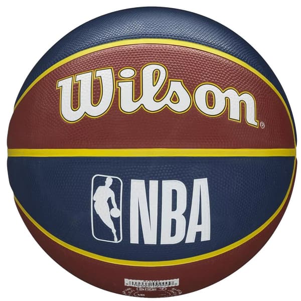 Wilson NBA Team Denver Nuggets Ball WTB1300XBDEN, Basketball, Unisex, brun, Størrelse: 7