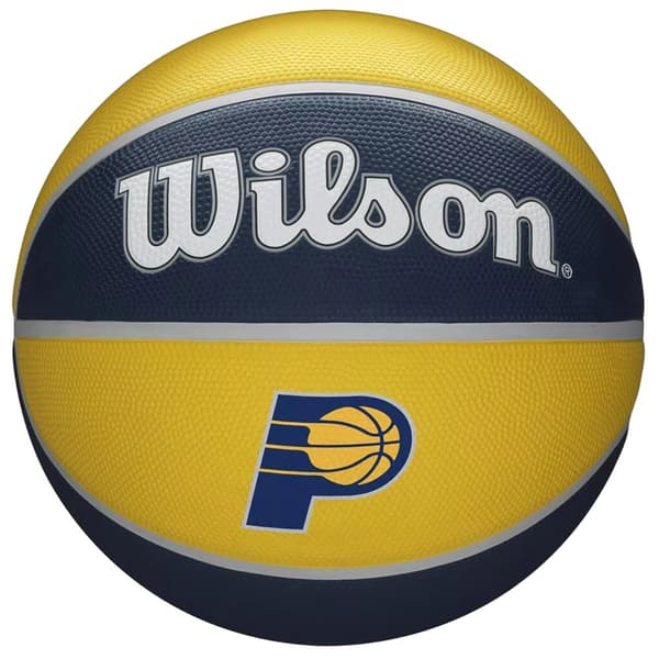 Wilson NBA Team Indiana Pacers Ball WTB1300XBIND, Basketball, Unisex, gul, Størrelse: 7