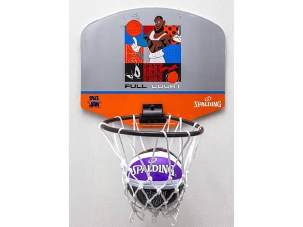 Spalding Mini Spalding Space Jam Tune Squad basketball ryggbrett grå og oransje 79007Z (T3210) - 689344413037