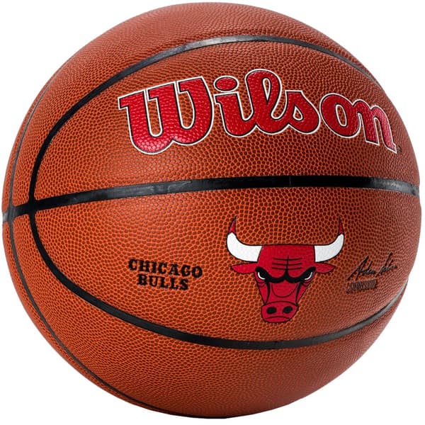 Wilson Team Alliance Chicago Bulls Ball WTB3100XBCHI, Basketball, Unisex, brun, Størrelse: 7