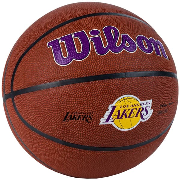Wilson Team Alliance Los Angeles Lakers Ball WTB3100XBLAL, Basketboll, Unisex, brun, Storlek: 7