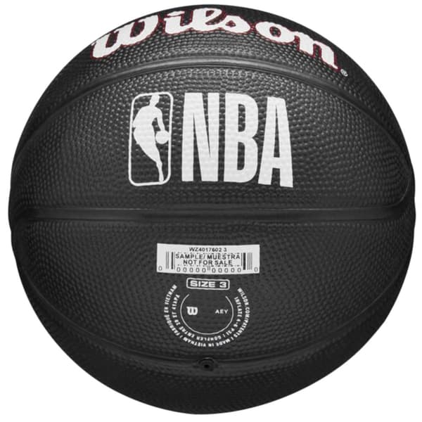 Wilson Team Tribute Chicago Bulls Mini Ball WZ4017602XB, Basketboll, Unisex, svart, Storlek: 3