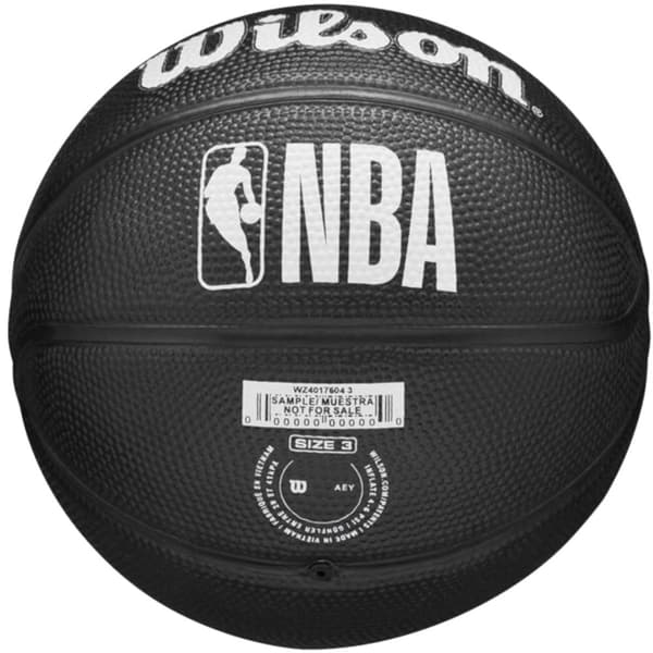 Wilson Team Tribute Brooklyn Nets Mini Ball WZ4017604XB, Basketboll, Unisex, svart, Storlek: 3