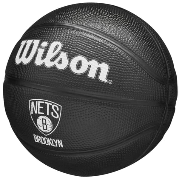 Wilson Team Tribute Brooklyn Nets Mini Ball WZ4017604XB, Basketboll, Unisex, svart, Storlek: 3