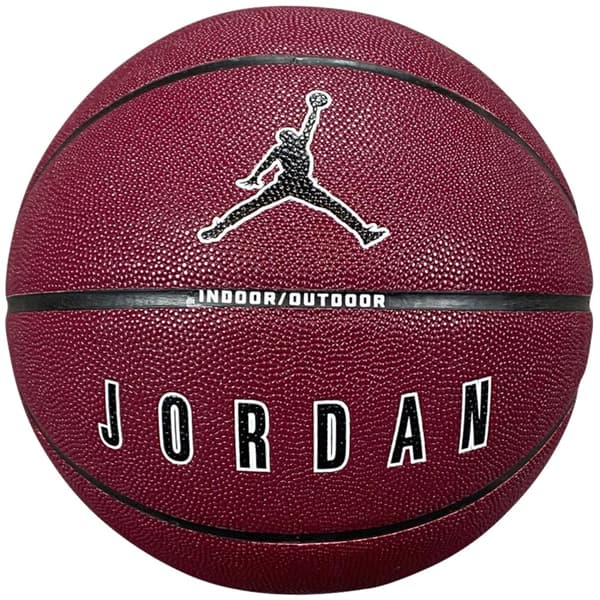 Jordan Ultimate 2.0 8P In/Out Ball J1008257-652, Basketball, Unisex, burgunder, Størrelse: 7