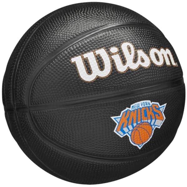 Wilson Team Tribute New York Knicks Mini Ball WZ4017610XB, Basketball, Unisex, sort, Størrelse: 3