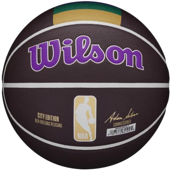 Wilson NBA Team City Collector New Orleans Pelicans Ball WZ4016419ID, Basketboll, Unisex, brun, Storlek: 7