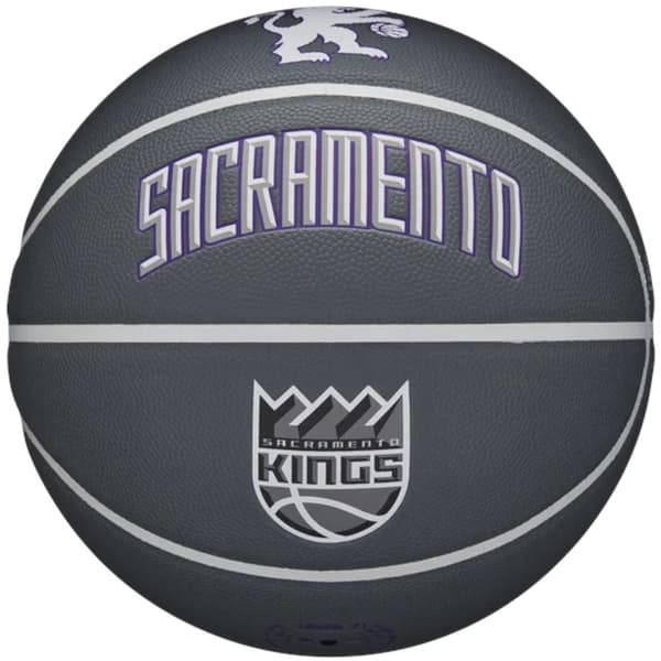 Wilson NBA Team City Collector Sacramento Kings Ball WZ4016426ID, Basketball, Unisex, grå, Størrelse: 7