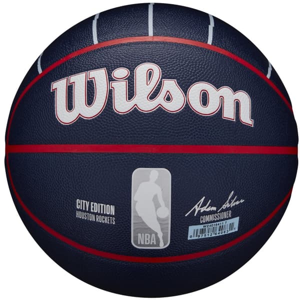 Wilson NBA Team City Collector Houston Rockets Ball WZ4016411ID, Basketboll, Unisex, marinblå, Storlek: 7