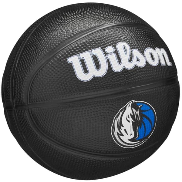 Wilson Team Tribute Dallas Mavericks Mini Ball WZ4017609XB, Basketboll, Unisex, svart, Storlek: 3