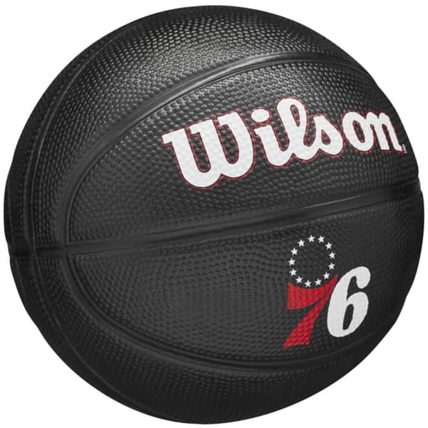 Wilson Team Tribute Philadelphia 76ers Mini Ball WZ4017611XB, Basketball, Unisex, sort, Størrelse: 3