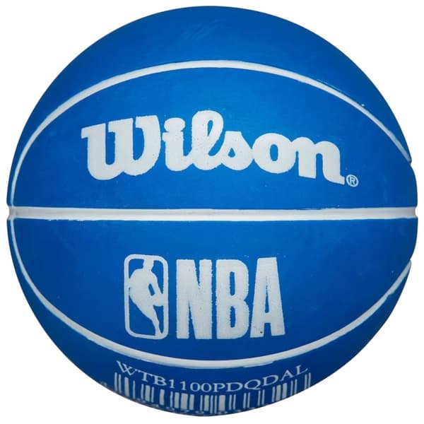 Wilson NBA Dribbler Dallas Mavericks Mini Ball WTB1100PDQDAL, Basketball, Unisex, blå, Størrelse: One size