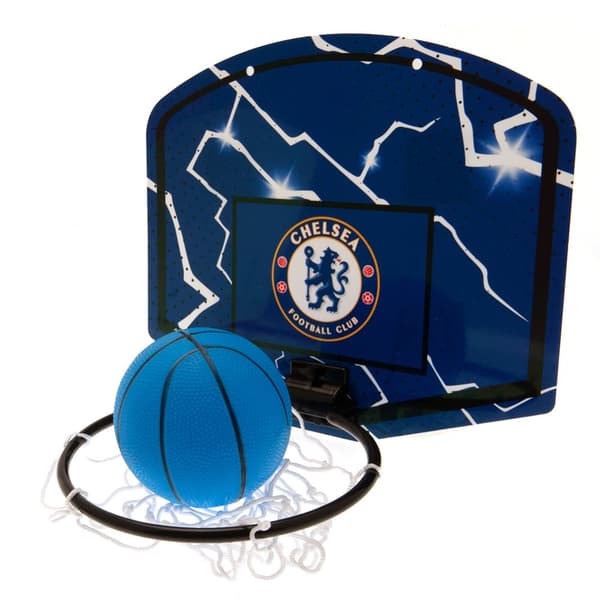 Chelsea FC Crest Mini Basketball Hoop Set Royal Blue/White/Black One Size