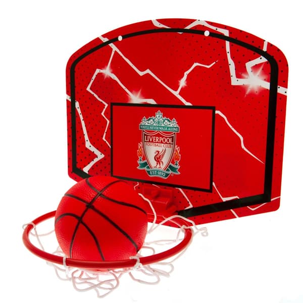 Liverpool FC Crest Mini Basketball Hoop Set Red/Black/White One Size