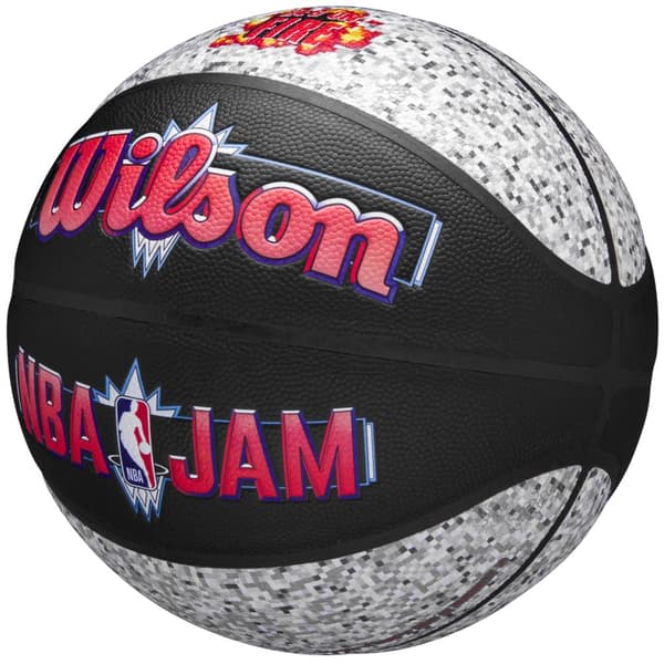 Wilson NBA Jam Indoor-Outdoor Ball WZ2011801XB, Basketball, Unisex, sort, Størrelse: 7