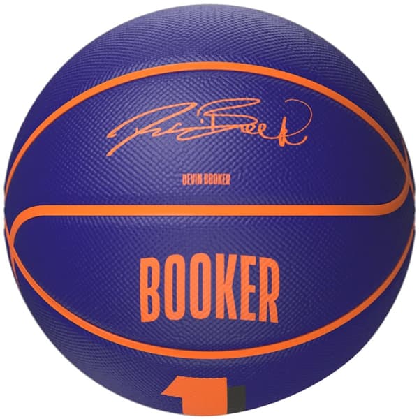 Wilson NBA Player Icon Devin Booker Mini Ball WZ4019801XB, Basketboll, Unisex, lila, Storlek: 3