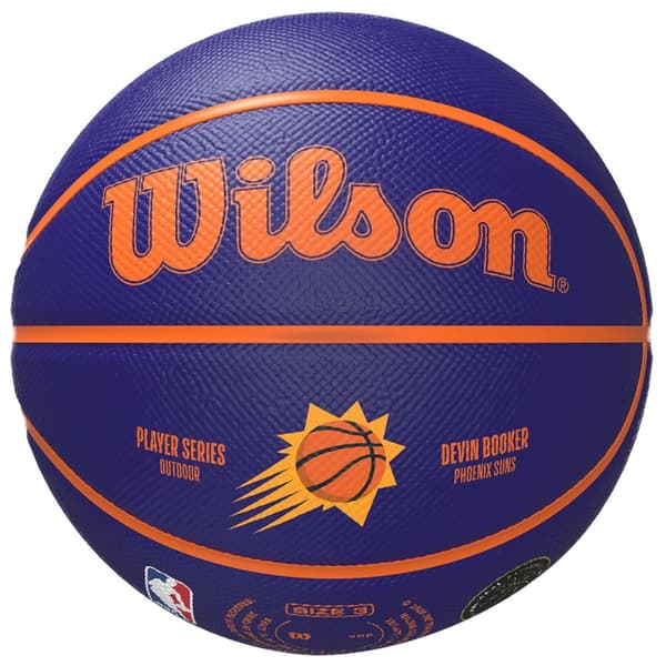 Wilson NBA Player Icon Devin Booker Mini Ball WZ4019801XB, Basketboll, Unisex, lila, Storlek: 3