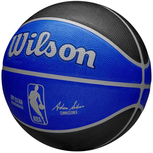 Wilson NBA Team City Edition Dallas Mavericks Out Ball WZ4024207XB, Basketball, Unisex, blå, Størrelse: 7