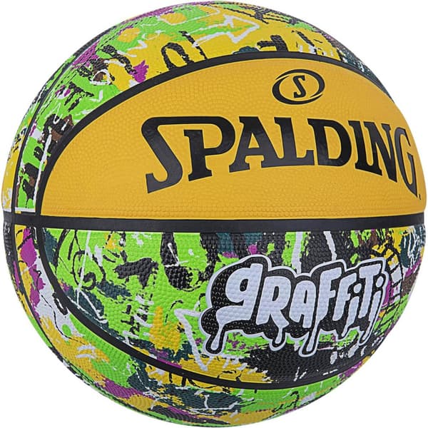 Spalding Graffiti basketball gul størrelse 7