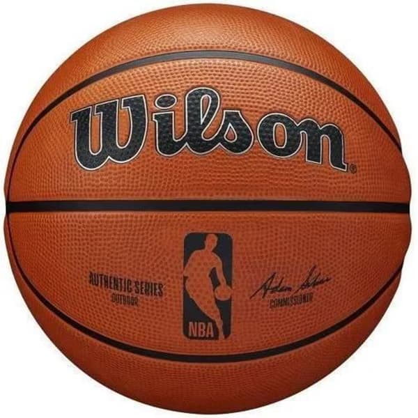 NBA Authentic Series Outdoor Ball - Orange/Svart - Storlek 7