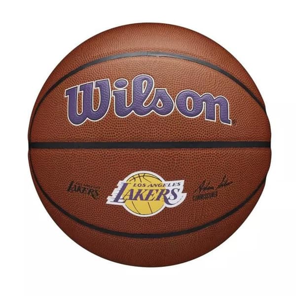 NBA Los Angeles Lakers Wilson Team Alliance Outdoor Basketball - Kompositläder - Svart - T7