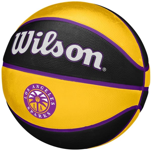 Wilson WNBA Team Tribute Los Angeles Sparks Ball WTB4600XBLAS, Basketball, Unisex, sort, Størrelse: 6