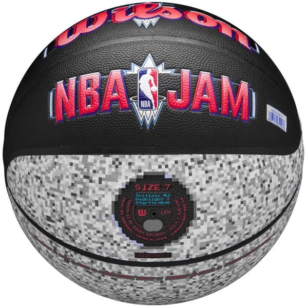 Basketboll, Unisex, Svart, Wilson NBA Jam Inomhus-Utomhus Boll WZ2011801XB