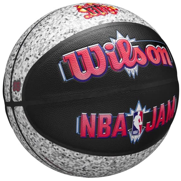 Basketboll, Unisex, Svart, Wilson NBA Jam Inomhus-Utomhus Boll WZ2011801XB