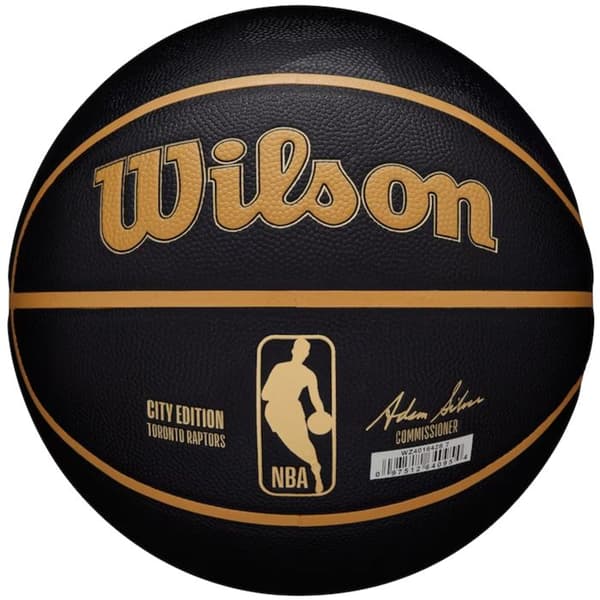 Basketboll, Unisex, Svart, Wilson NBA Team City Collector Toronto Raptors Boll WZ4016428ID