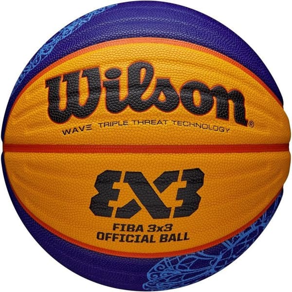 Basketboll, Wilson FIBA 3X3 Paris 2024 Spelboll WZ1011502XB, Unisex, Gul